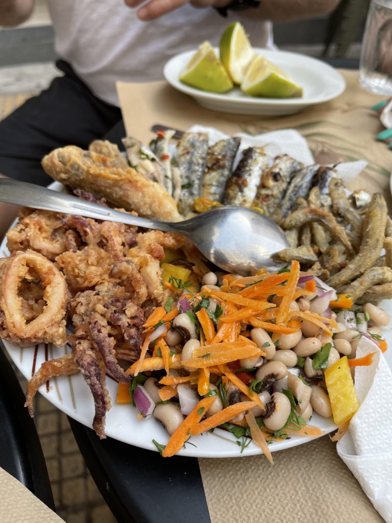 Fried Greek Seafood