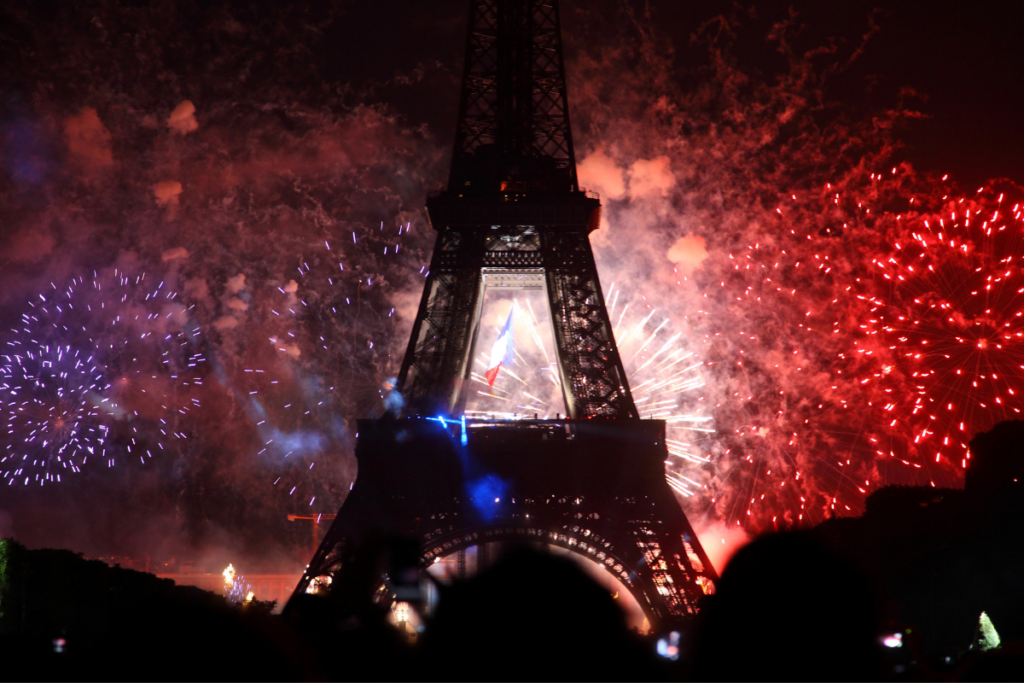 Fete national Paris Eiffel Tower