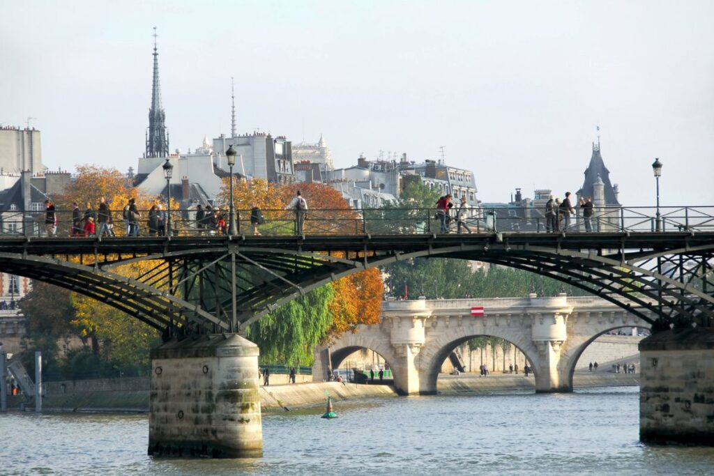 Paris Seine River in Fall